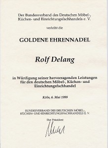 Goldene Ehrennadel Rolf Delang